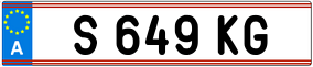 Trailer License Plate